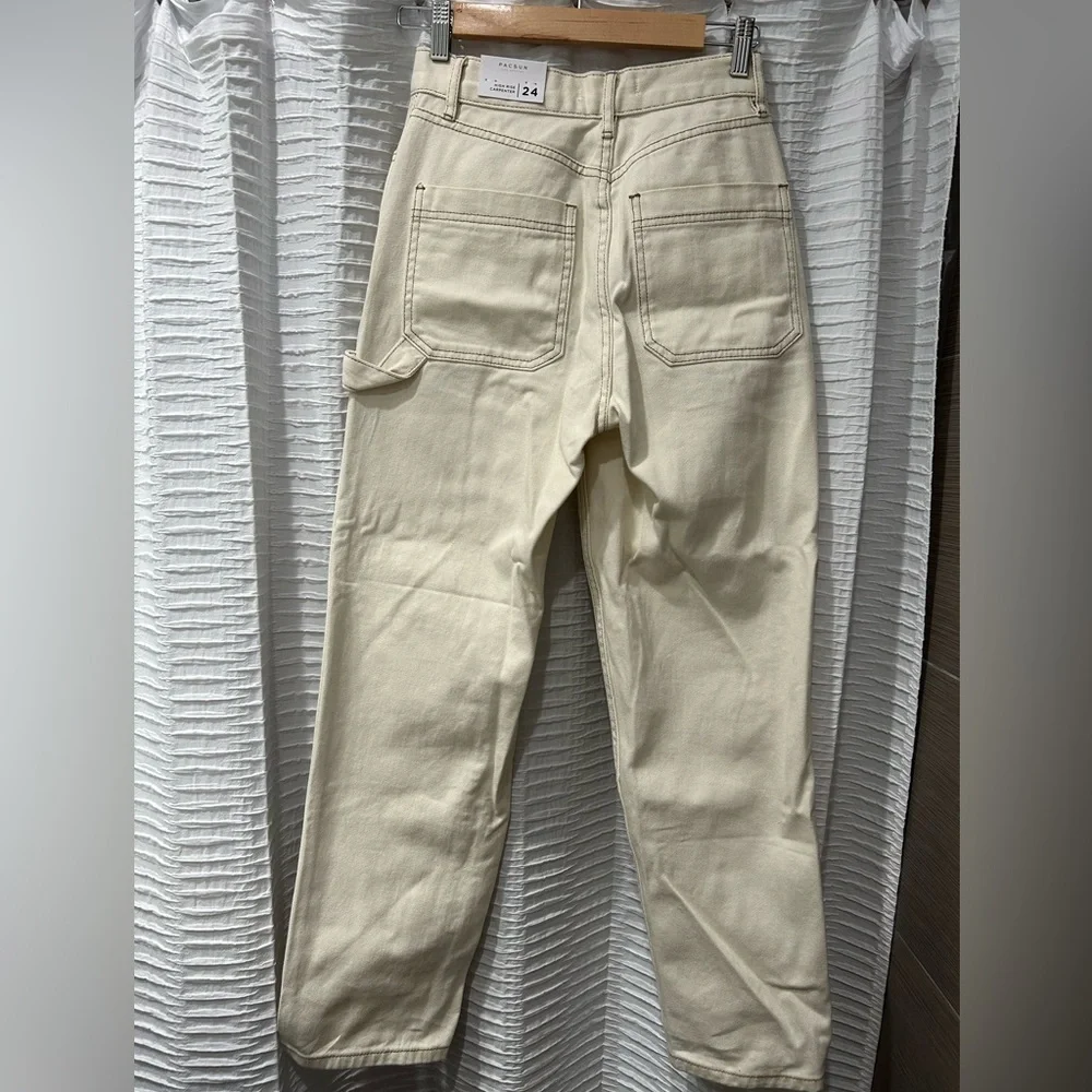 NWT Pacsun Workwear Bone Carpenter Jeans - Picture 3 of 3